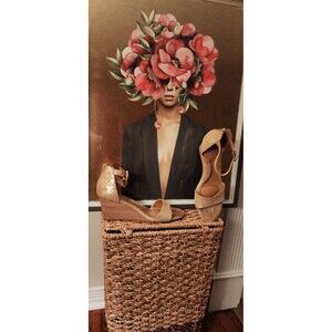 Sofft Women’s Marla Suede Wedge Sandal Color Gold Size 9M